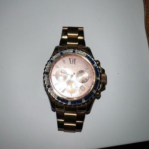 Michael Kors rose gold watch (needs a battery)